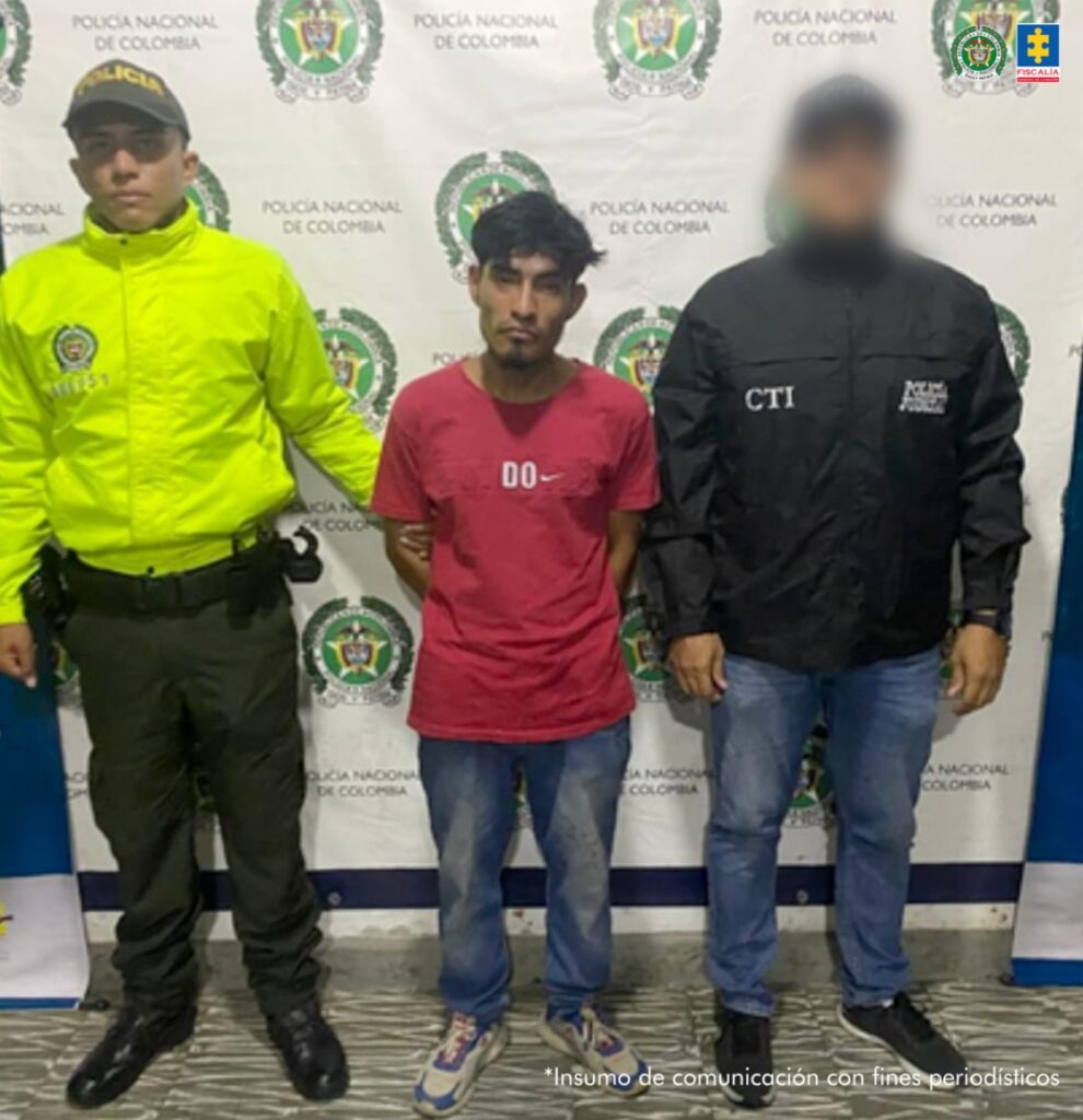 Víctor Hugo Muñoz Herrera, alias Víctor Cabezas, es señalado de haber atacado con arma de fuego a un hombre, a quien habría sacado con engaños de su vivienda, en Restrepo (Valle del Cauca)